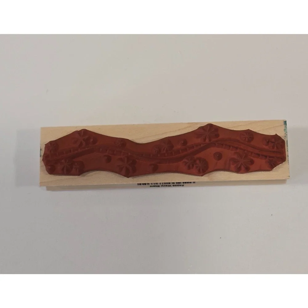 Hero Arts Rubber Stamp F4239 Wavy Stars Christmas Holiday Border Card Making
